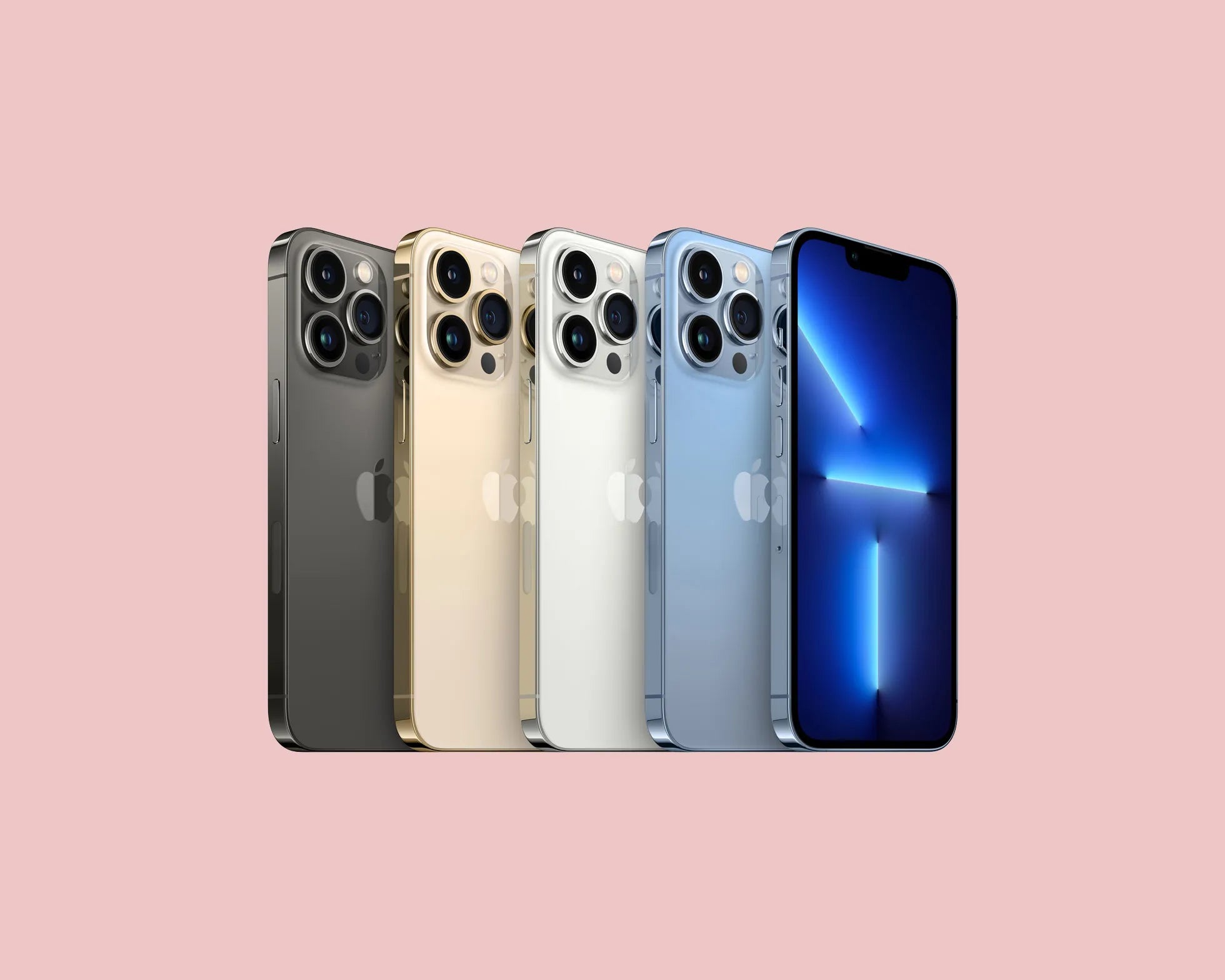 Diferentes modelos y colores del iPhone 13 Pro Max