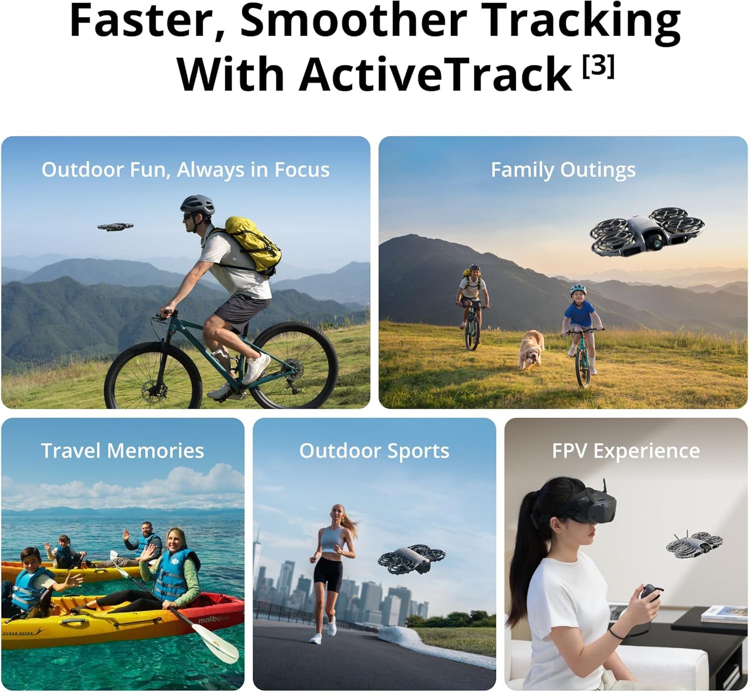 Neo 2 (Drone Only), Lightweight & Foldable 4K Drone with Camera, Palm Takeoff & Landing, Gesture Control, Activetrack, Omnidirectional Obstacle Sensing