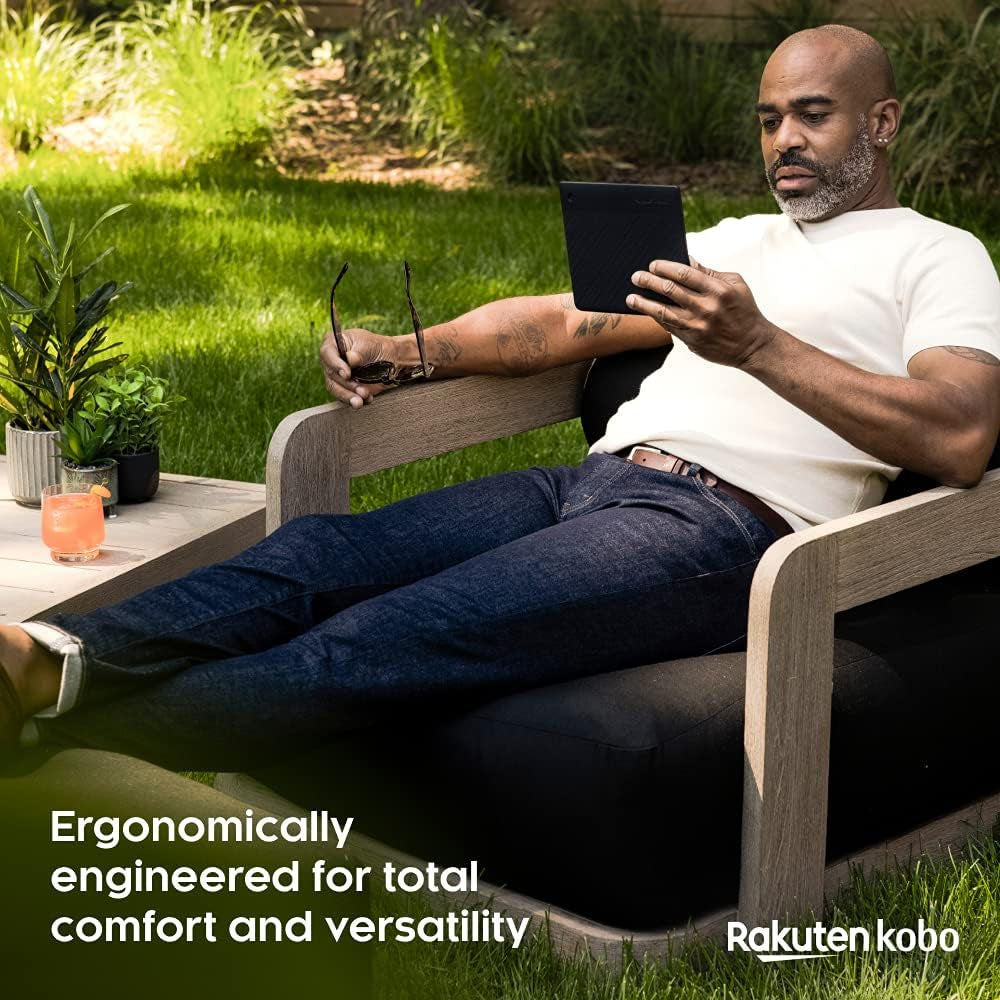 Sage | Ereader | 8” HD Glare Free Touchscreen | Waterproof | Adjustable Brightness and Color Temperature | Blue Light Reduction | Bluetooth | Wifi | 32GB of Storage | Carta E Ink Technology