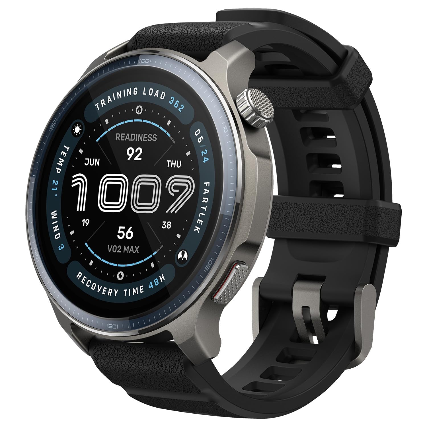 Balance 2 Smart Watch 47Mm AMOLED Sapphire Glass Display, Offline Maps, Dual Band GPS, 21 Days Battery, 170+ Sport Modes, Hyrox & Golf Mode, Heart Rate & Sleep Tracker for Android & Iphone