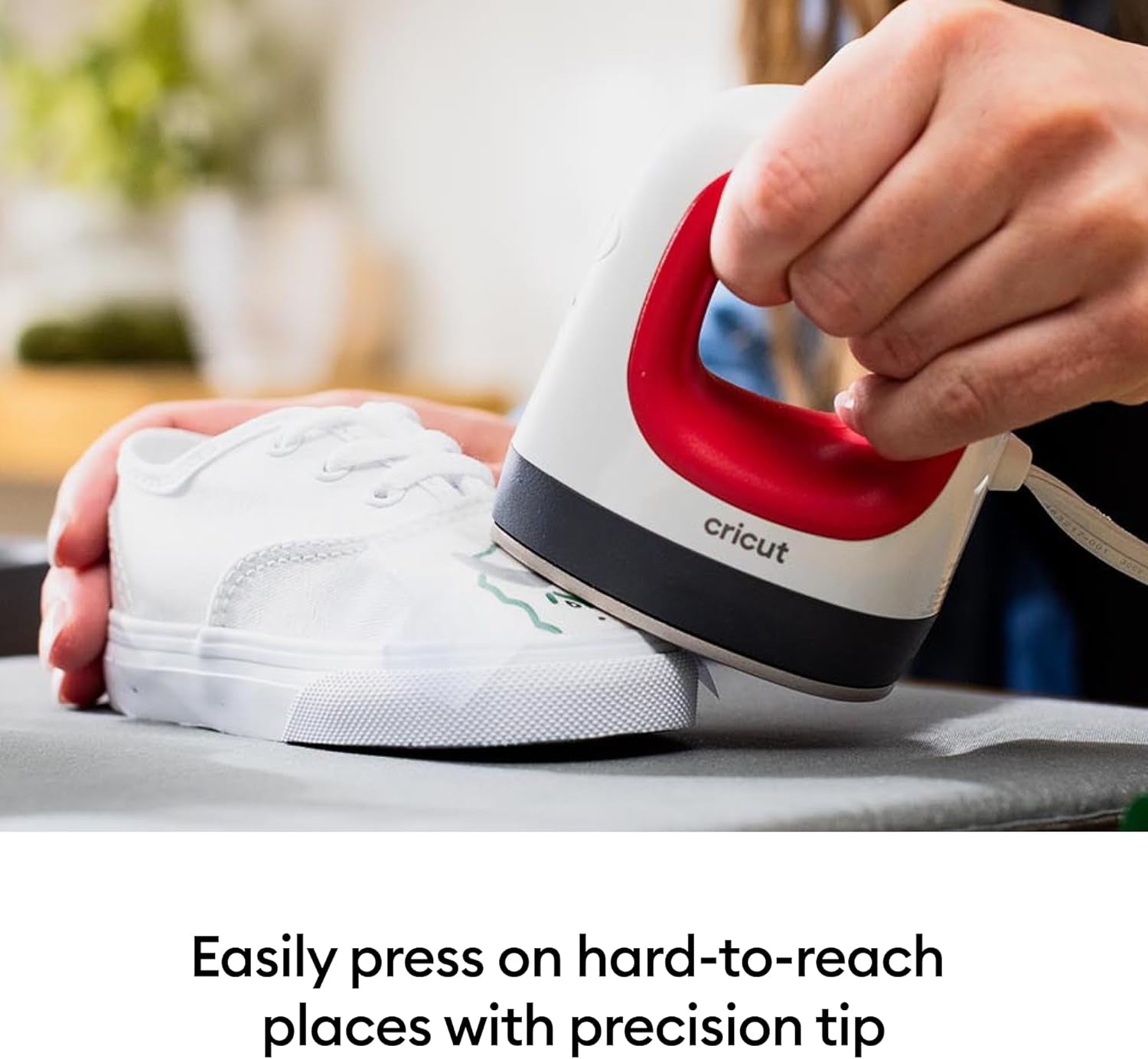 Easypress Mini Heat Press - for Pressing Small Objects like Shoes, Stuffed Animals, Hats & More - 3 Heat Settings & Precision Tip - Ceramic-Coated Heat Plate - Compact & Lightweight - Raspberry