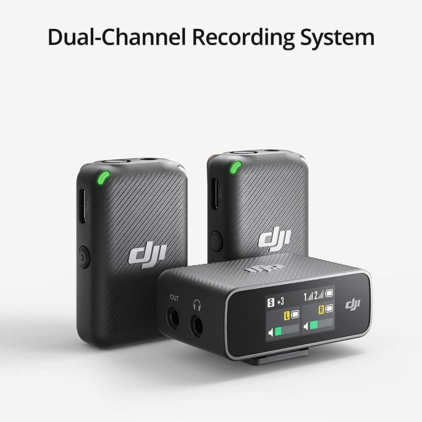 Mic Wireless Microphone System and Audio Recorder Bundle with Deco Gear 7" Hard Case + Clip-On Mini Lapel Microphone X2 & 1YR CPS Enhanced Protection Pack