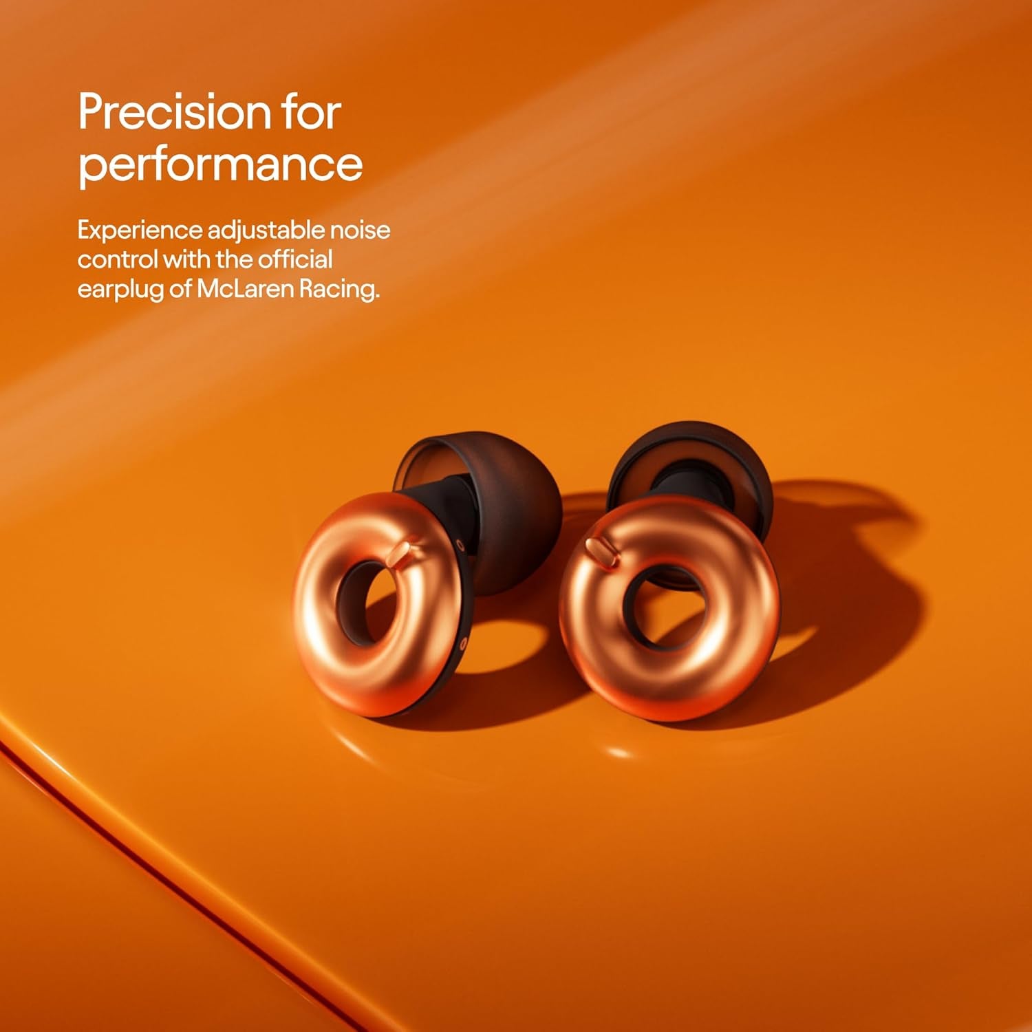 Mclaren Formula 1 Team X Switch 2 Adjustable Earplugs – 3 Modes for Ultimate Control | Flexible Noise Reduction for Focus, Motorsports, Travel & More | 20-26 Db (SNR) Noise Reduction