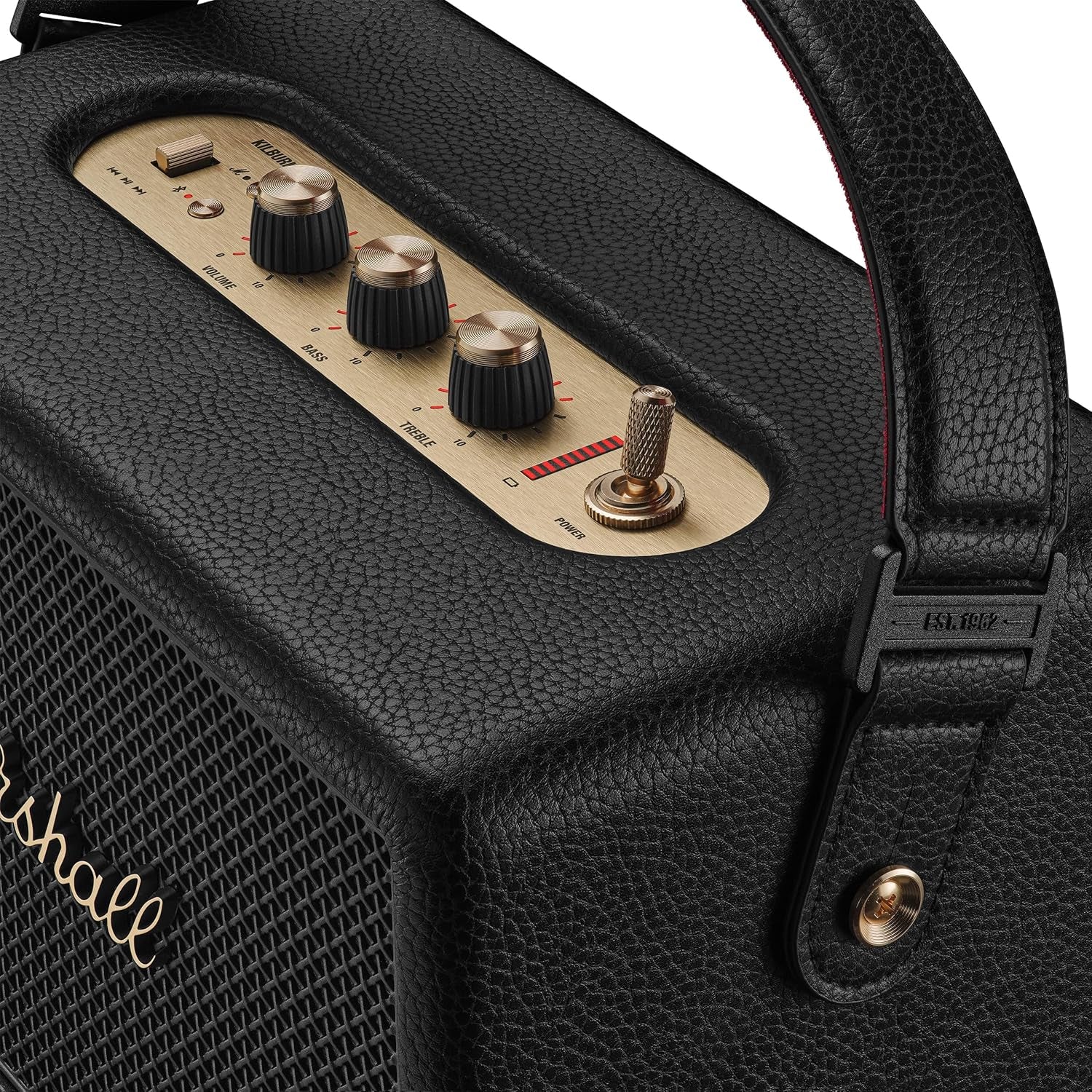 Kilburn III Portable Bluetooth Speaker - Black & Brass