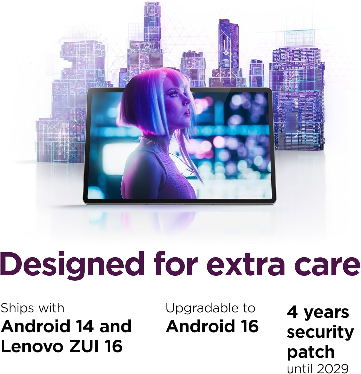 Idea Tab Pro with Google Gemini - Student Tablet - 12.7” 3K LCD Display - 8 GB Memory - 128 GB Storage - Mediatek Dimensity 8300 - Includes Pen and Folio Case