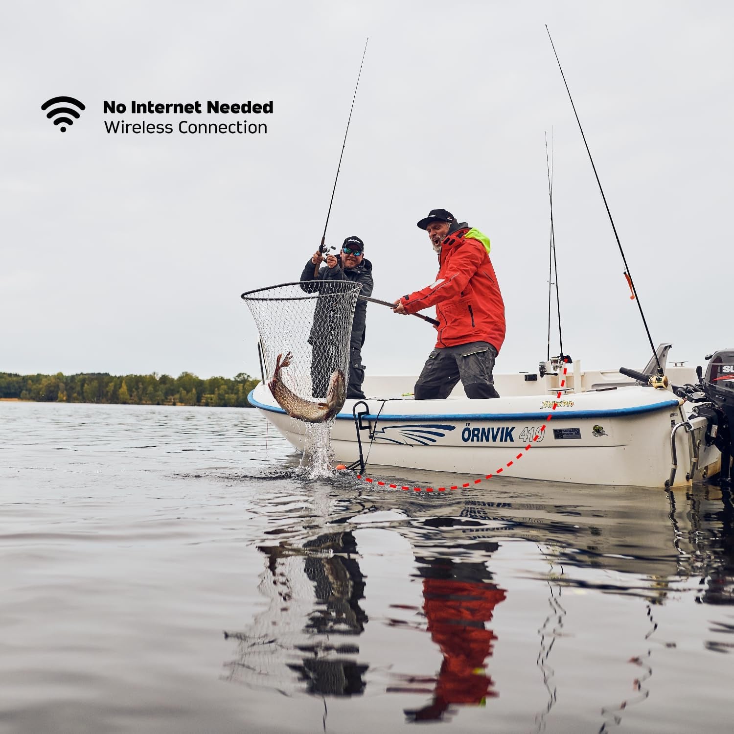 PRO+ 2 Sonar Fish Finder - Portable Fish Finder and Depth Finder for Kayaks, Boats and Ice Fishing with GPS Enabled | Castable Fish Finder with FREE User Friendly App