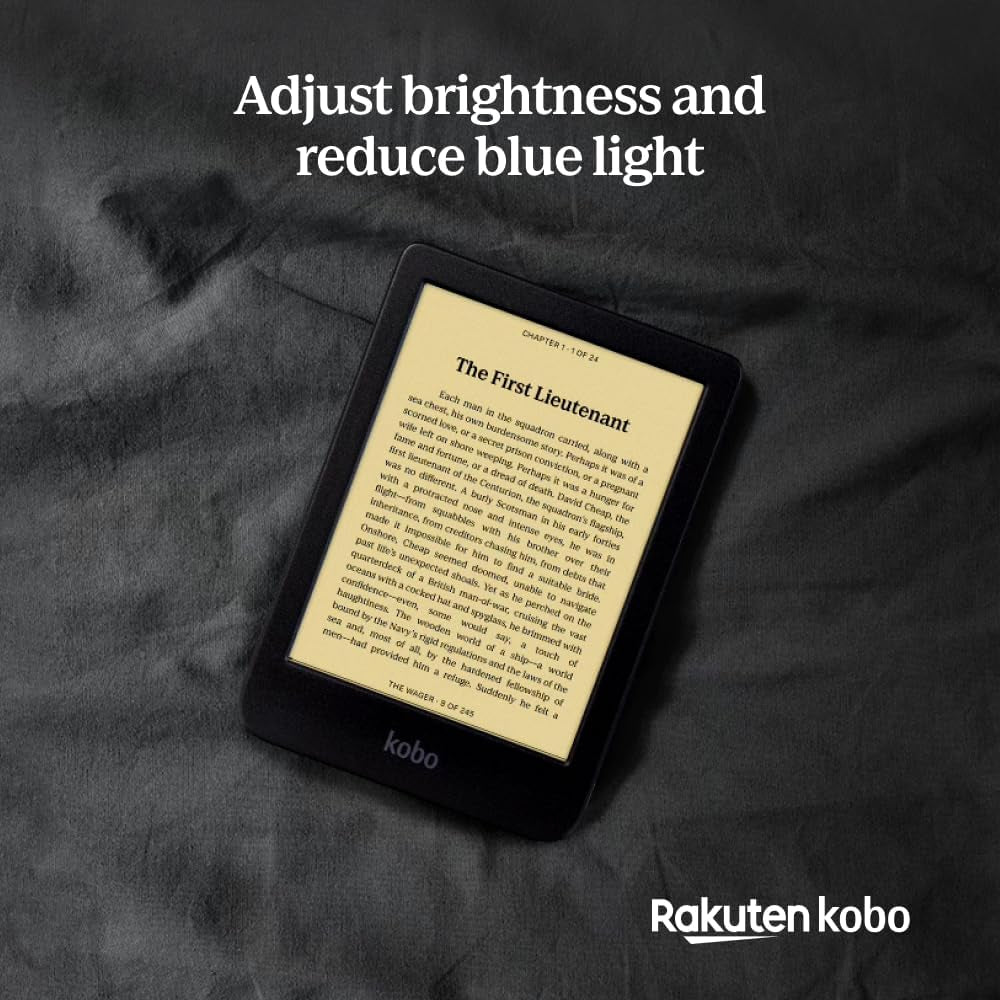 Clara BW | Ereader | 6” Glare-Free Touchscreen with Comfortlight PRO | Dark Mode Option | Audiobooks | Waterproof | 16GB of Storage | Black