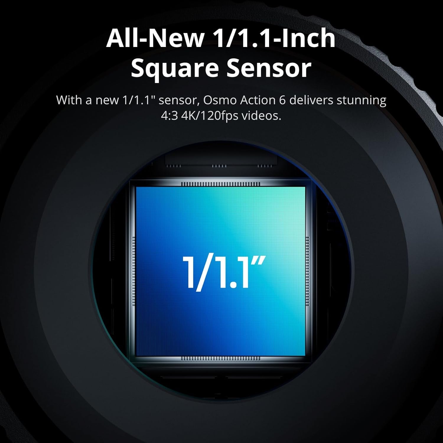 Osmo Action 6 Essential Combo, Action Camera with 1/1.1″ Square Sensor, Variable Aperture of F/2.0–F/4.0, Cold-Resistant, 4Hrs Battery, Action Camera 8K Ideal for Daily Use