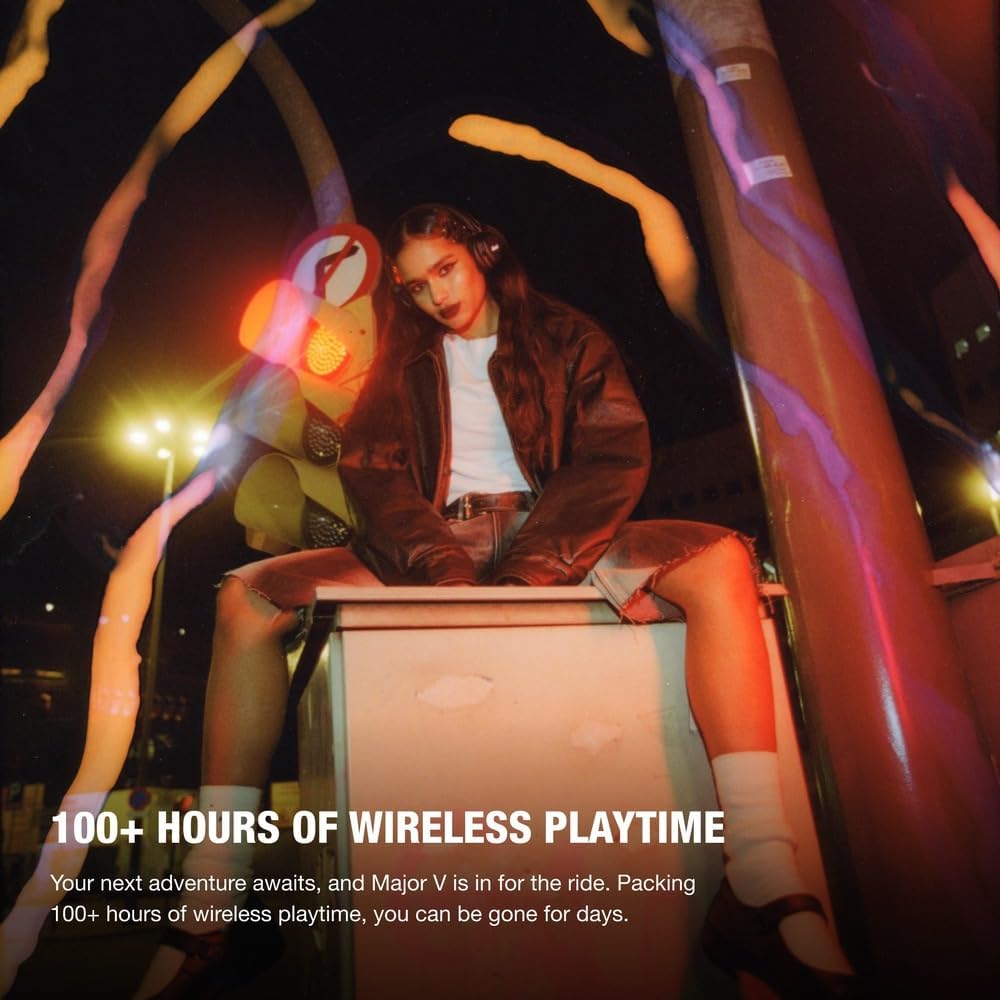 Marshall Major V | Auriculares On-Ear | 100+ Horas y Carga Inalámbrica