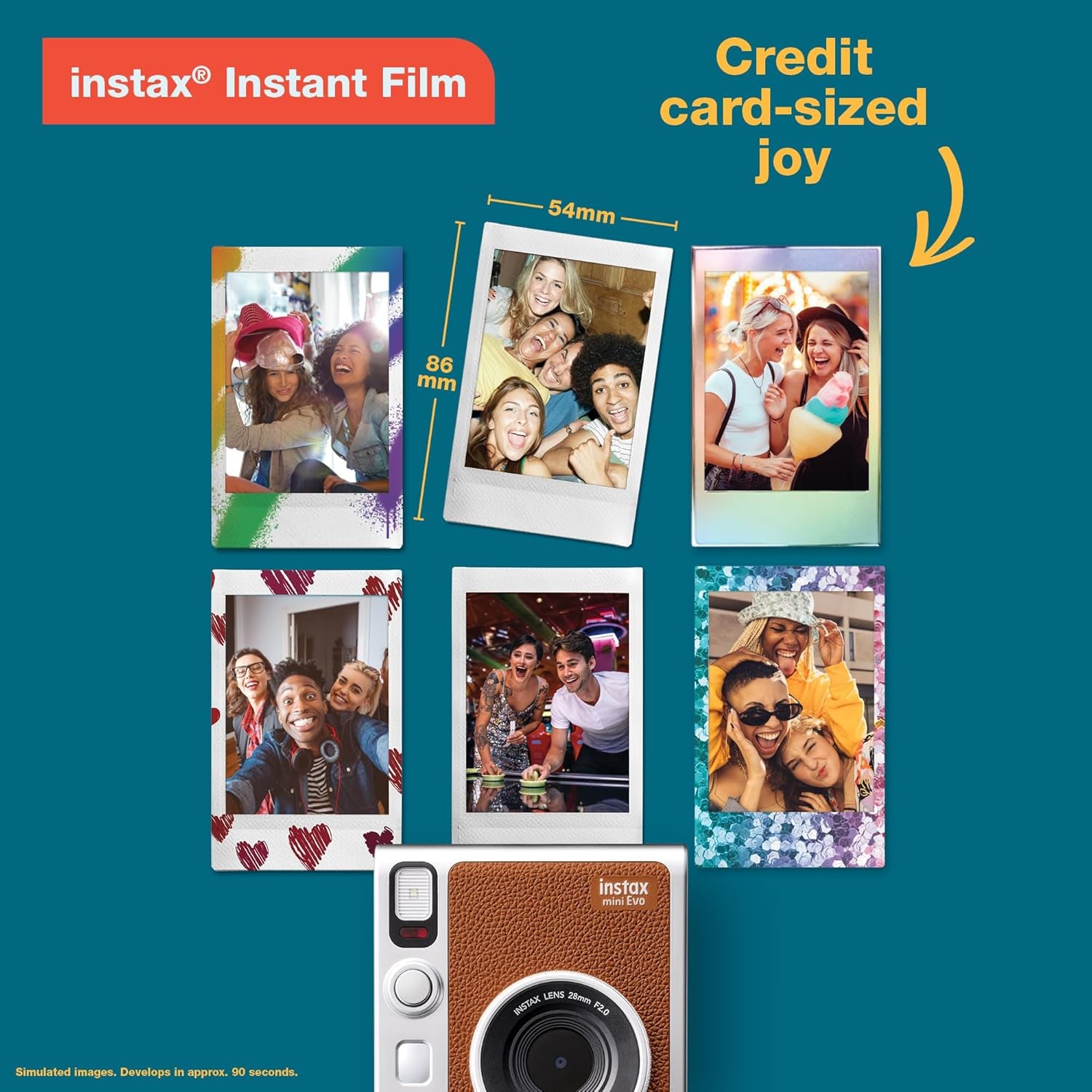 Instax Mini EVO Instant Camera - Brown
