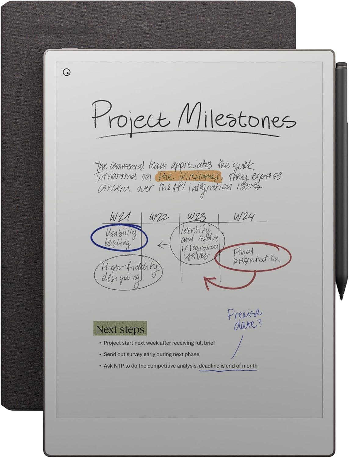Paper Pro Bundle – Includes 11.8” Paper Tablet, and Marker plus Pen with Eraser