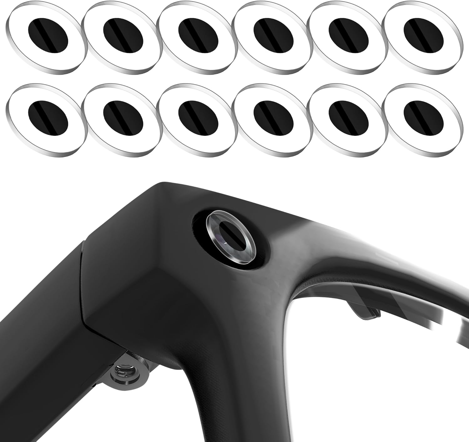 Etiquetas 12 piezas para lentes Meta compatibles con Ray-Ban Meta Wayfarer/Skyler/Headliner/Oakley Meta HSTN