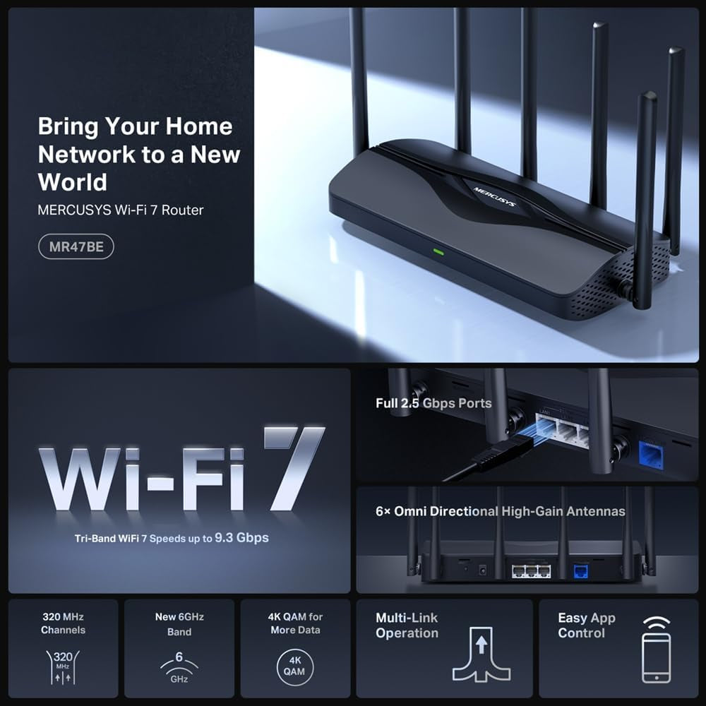 Router BE9300 Tri-Band WI-FI 7
