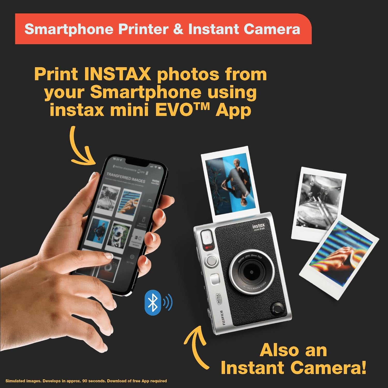 Instax Mini EVO Instant Camera - Brown
