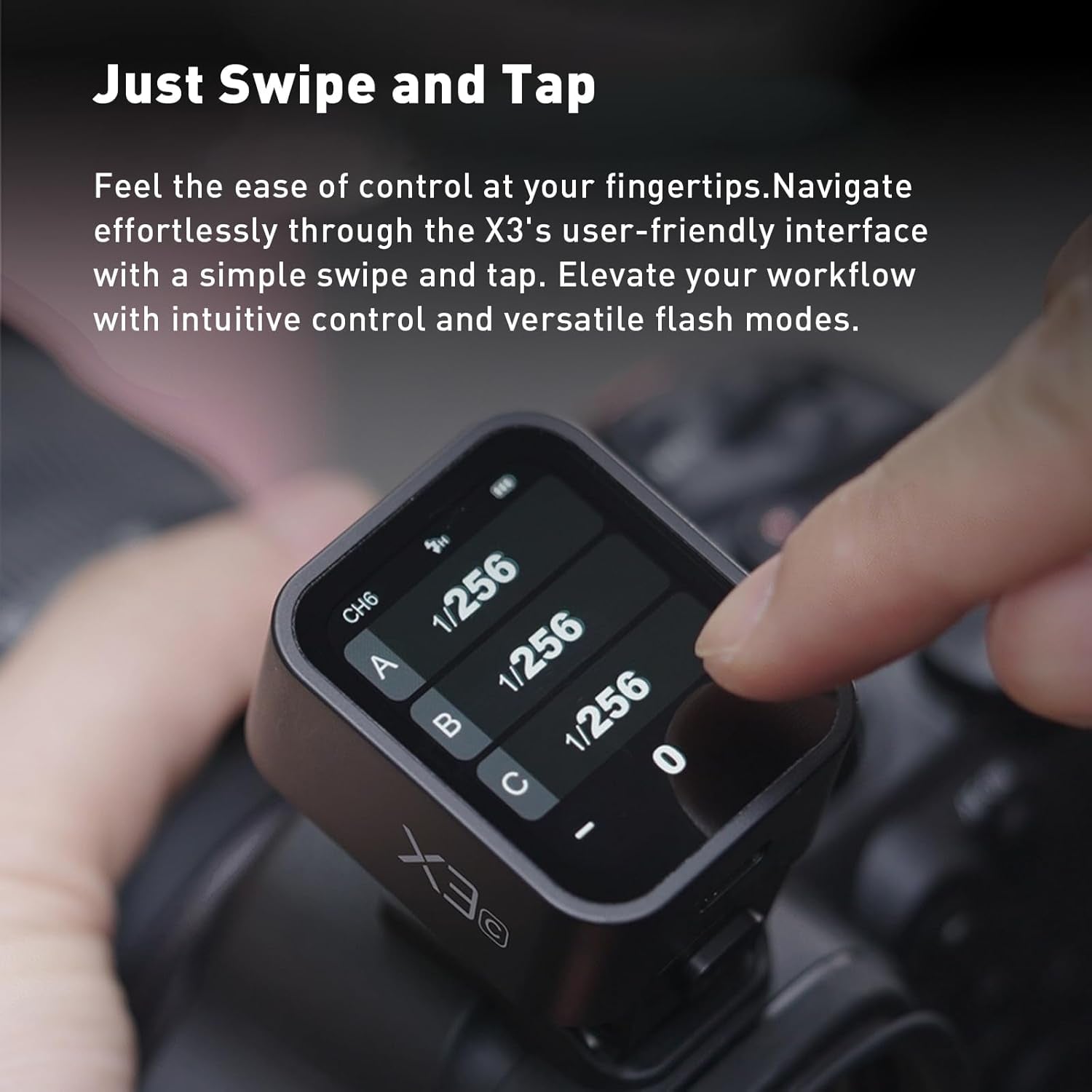 X3-S TTL Wireless Flash Trigger for Sony Camera, OLED Touchscreen Flash Transmitter,Built-In Lithium Battery Support Quick Charge( Xpro-S/X2T-S Upgrade Version)