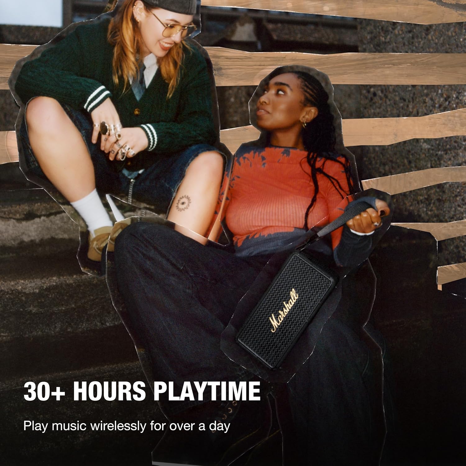 Marshall Middleton II | Altavoz Portátil IP67 con 30+ Horas