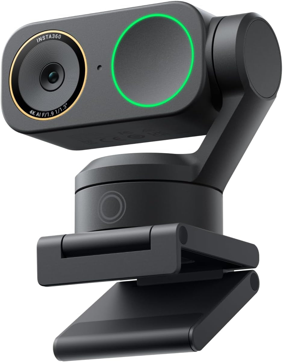 Link 2 Pro – 4K PTZ Webcam for Pc/Mac, 1/1.3” Sensor, Low-Light, AI Tracking, HDR, Directional Noise-Canceling Mics, Supports Stream Deck, Zoom, Teams, Twitch for Streaming or Meetings