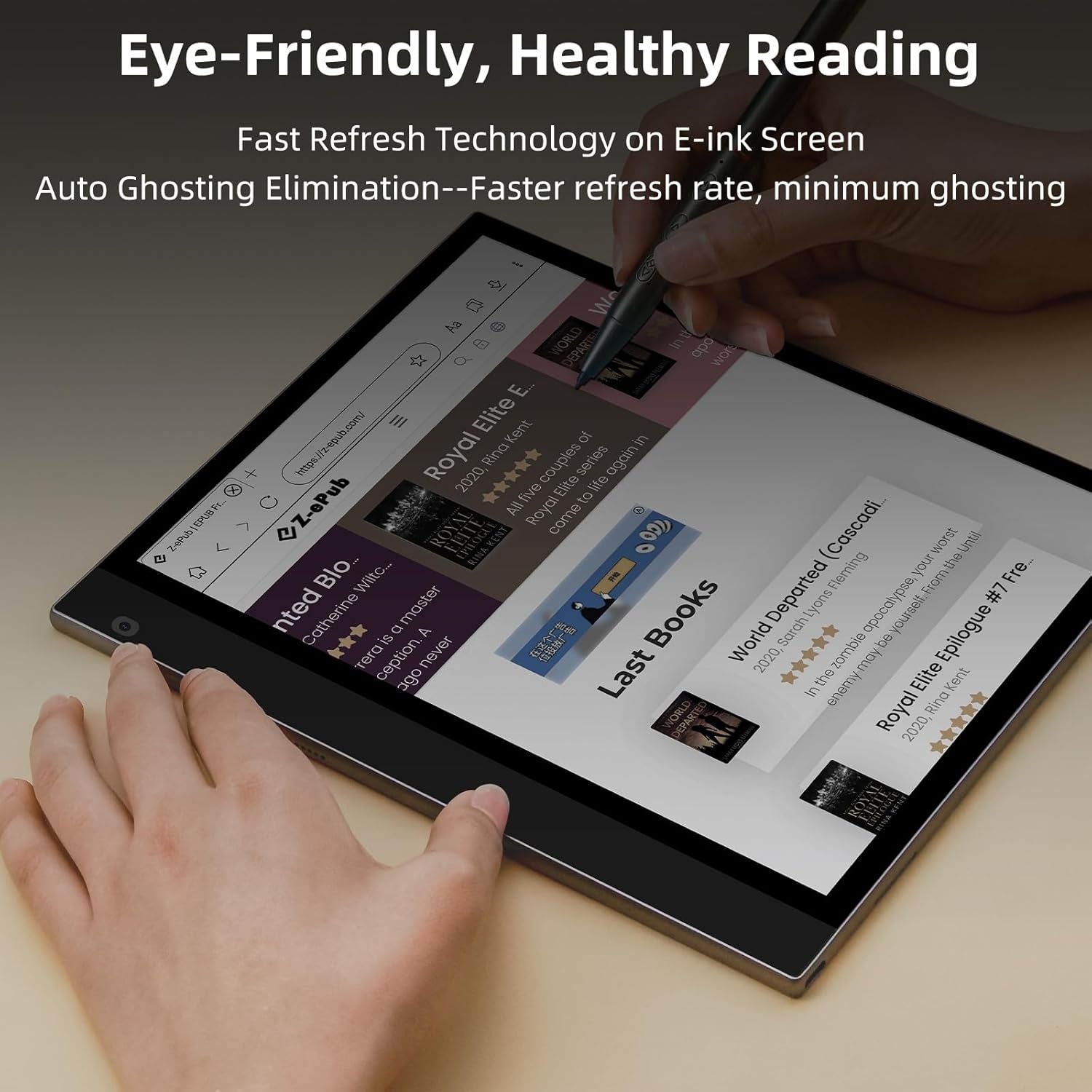 Inknote Color + Lite Eink Tablet 10.3" Ebook Reader 4G 64GB E-Reader for Reading and Writing Epaper Tablet Digital Notepad with Stylus and Cover