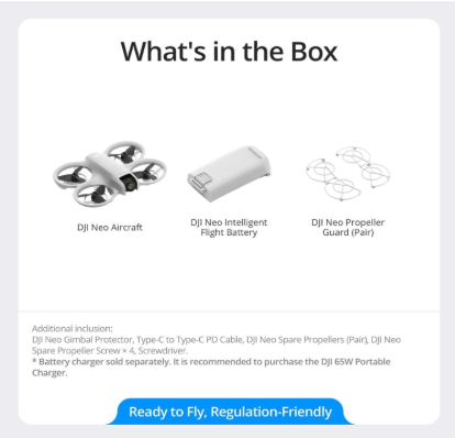 DJI Neo - Minidron con cámara 4K UHD para adultos