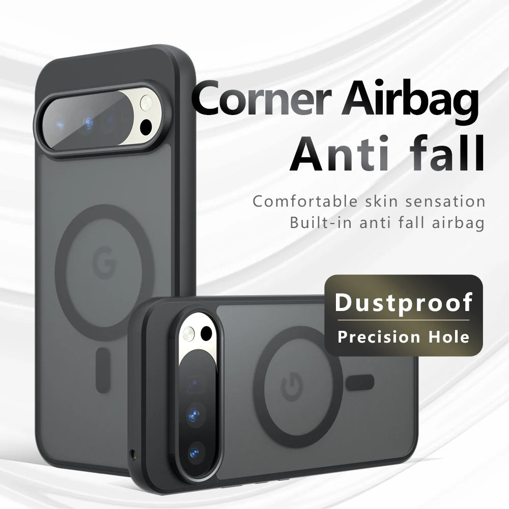 For Magsafe Magnetic Wireless Charging Case for Google Pixel 10 Pro XL Pixel10Pro XL 5G Shockproof Matte Back Cover Coque