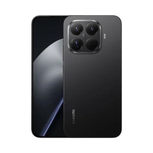 Smartphone Xiaomi 15T Pro negro, vistas trasera y frontal con cámara Leica.