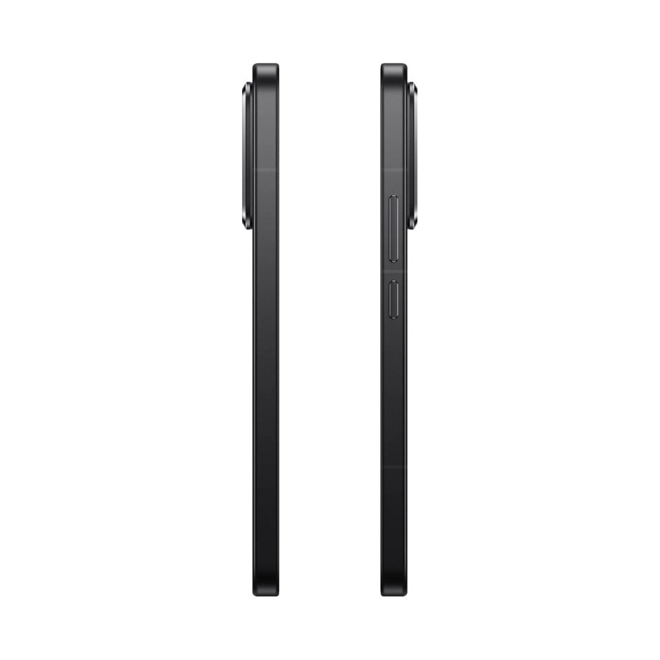 Smartphone Xiaomi 15T Pro negro, vistas laterales con botones y cámara