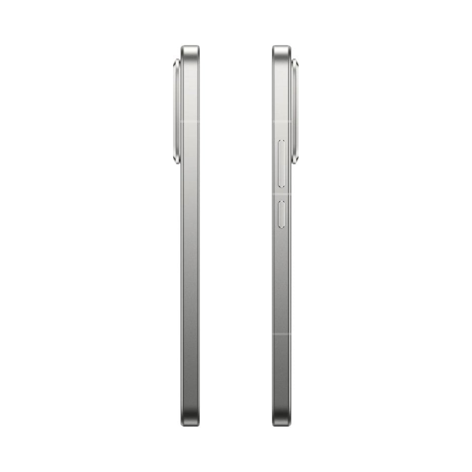 Smartphone Xiaomi 15T Pro gris, vistas laterales con botones y cámara