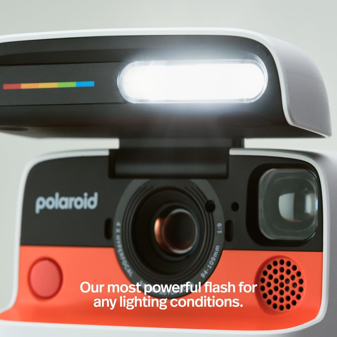 Flip Instant Camera + Color Film Bundle (16 Photos Included) - Black (6565) - Hyperfocal 4-Lens System, Sonar Autofocus, and Sence Analysis with Bluetooth Paired Companion App