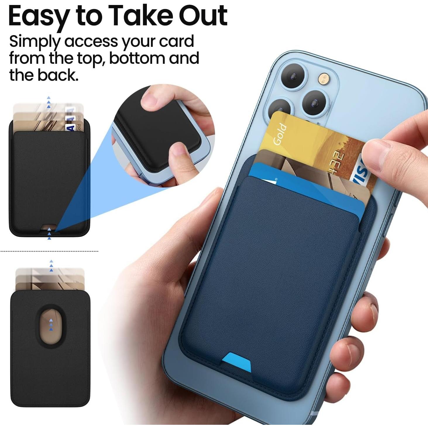 Billetera magnética compatible con iPhone 11, iPhone 12, iPhone 13, iPhone 14, iPhone 15, iPhone 16-GSMPRO.CL