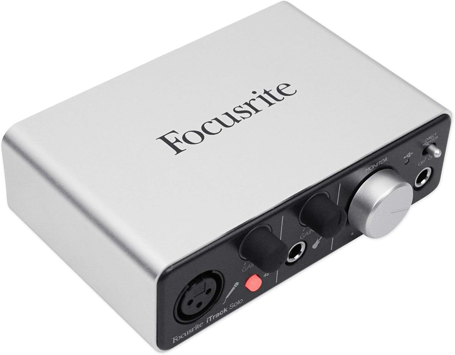 Itrack Solo Audio Interface for Mac, PC, and Ipad – USB Audio Interface for Recording, Streaming, and Podcasting with XLR, Line-In, and Professional Software Included