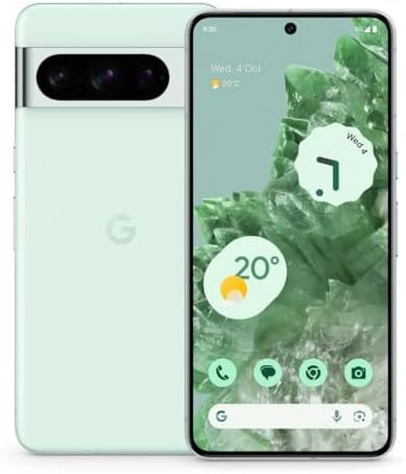Pixel 8 Pro - Unlocked Android Smartphone with Telephoto Lens and Super Actua Display - 24-Hour Battery - Mint - 128 GB