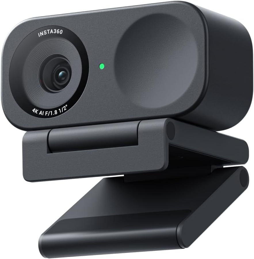 Link 2C - 4K Webcam for Pc/Mac, 1/2" Sensor, Auto Framing, HDR, AI Noise-Canceling Mic, Gesture Control for Streaming, Video Calls, Gaming, Works with Zoom, Teams, Twitch & More