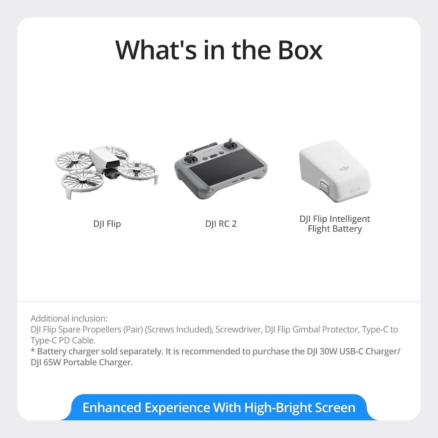 Flip with RC 2 Screen Remote Controller, Follow Me Drone with 4K UHD Camera for Adults, under 249 G, 3-Axis Gimbal Stabilization, 44000Ft/13Km Video Transmission, Palm Takeoff, 31-Min Flight Time