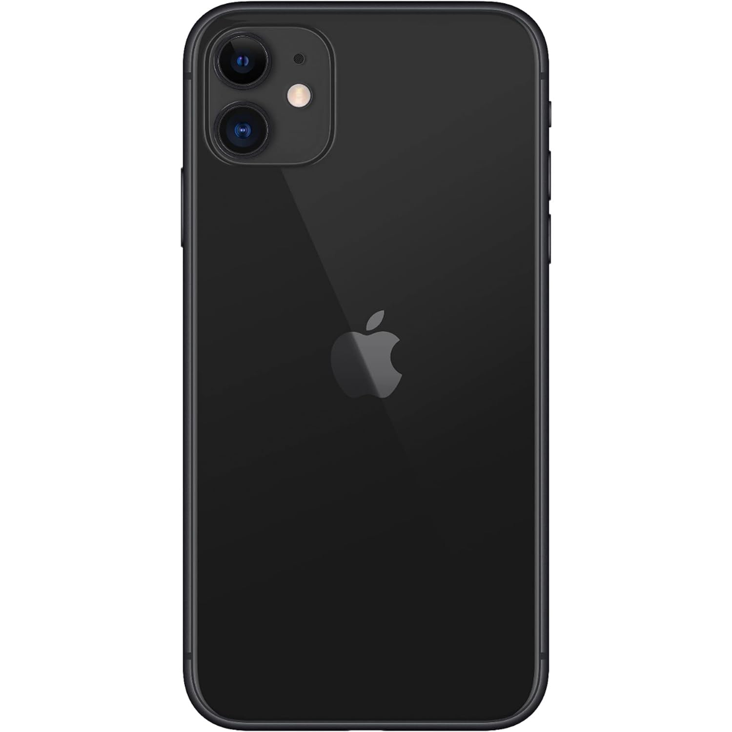 Vista trasera de iphone 11 reacondicionado negro