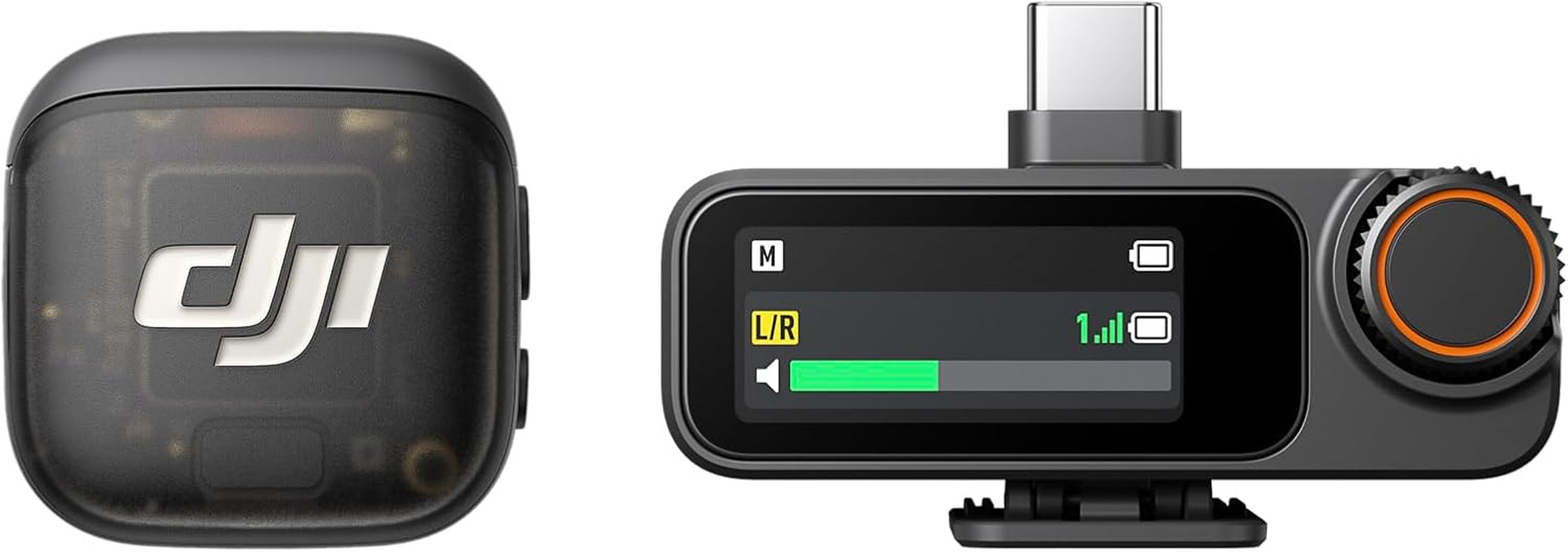 Mic 3 (1 TX + 1 RX), Wireless Lavalier Mic for Iphone/Camera/Android, Ultralight, Extended Operating Time & Fast Charging, 1312Ft (400M) Transmission, Noise Cancelling, Vlog, Streaming