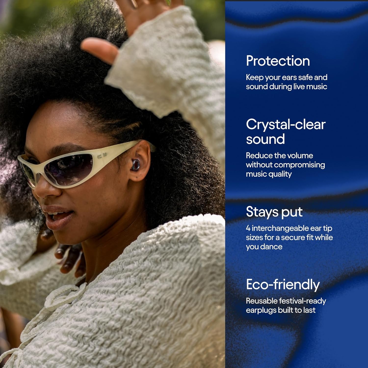 Tomorrowland X  Experience 2 Earplugs – Stylish Hearing Protection for Concerts & Festivals, Live Music, Nightlife & Musicians – 17Db Noise Reduction Ear Plugs (High-Fidelity) – Limited Edition