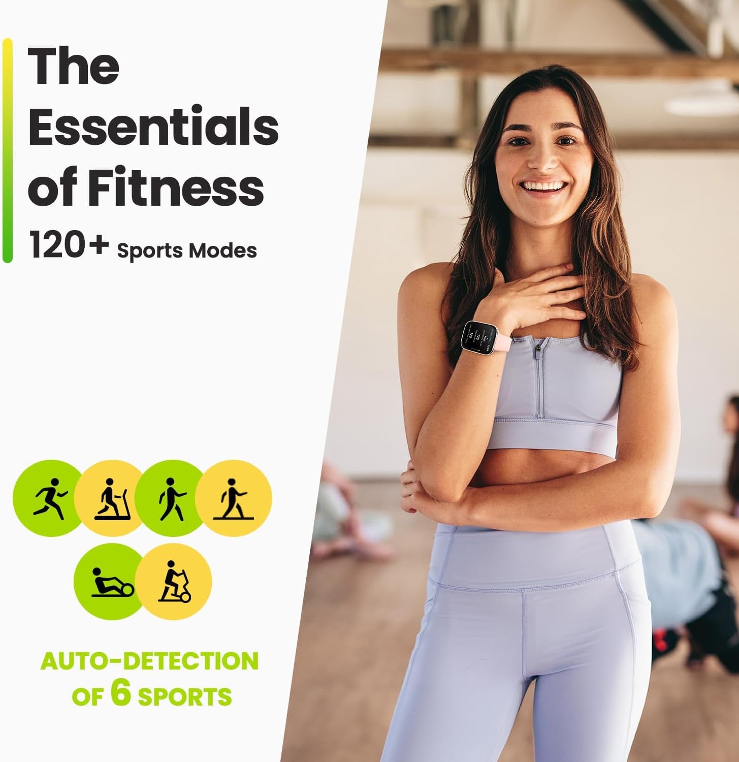 Bip 5 Core Smart Watch for Men Women 46Mm, 11-Day Battery, Fitness Activity Tracker with 120+ Sports Modes, Heart Rate & Sleep Monitor, for Android Phone & Iphone, Water Resistant, Black