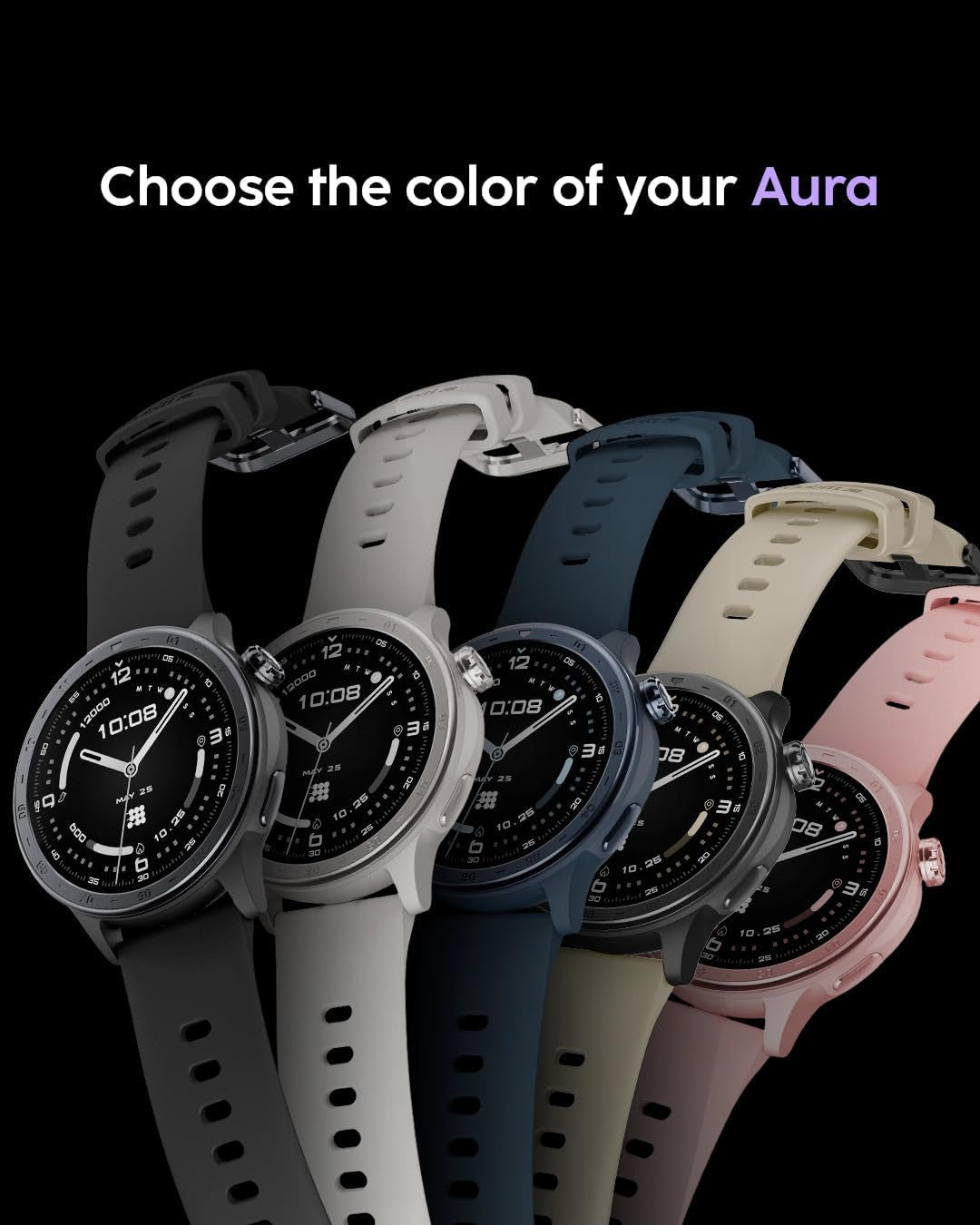 Cubitt AURA 2 Smartwatch, 1.43” AMOLED, Phone-Connected GPS, VITA AI Assistant, AI Coach, Readiness & Sleep Scores, 100+ Sports Modes, 3ATM Water Resistant, up to 8-Day Battery