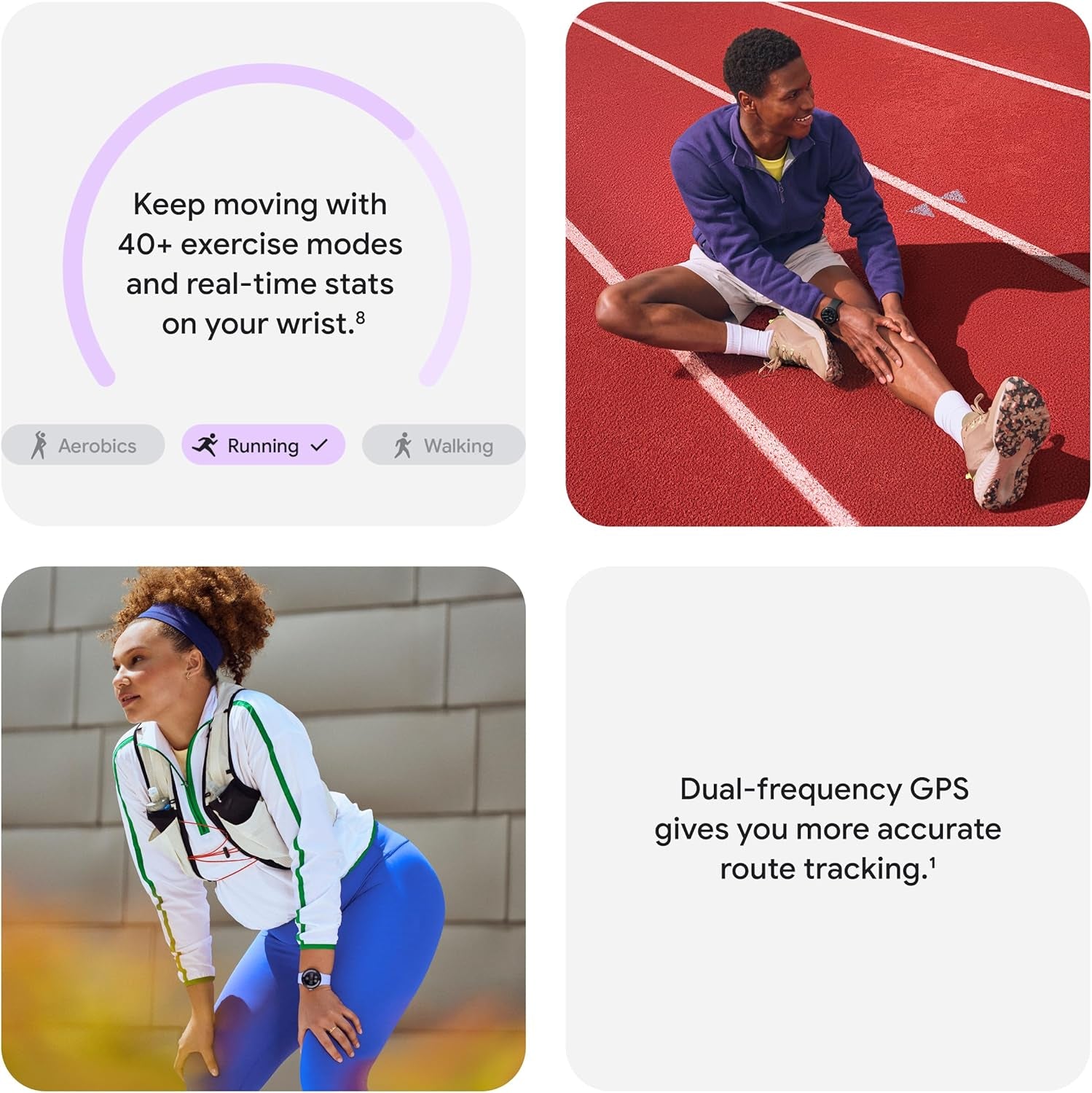 Pixel Watch 4 (45Mm) - Android Smartwatch with Heart Rate and Sleep Tracking - 40-Hour Battery - Fitness Tracking -  AI - Satin Moonstone Aluminum Case - Moonstone Active Band - Wi-Fi