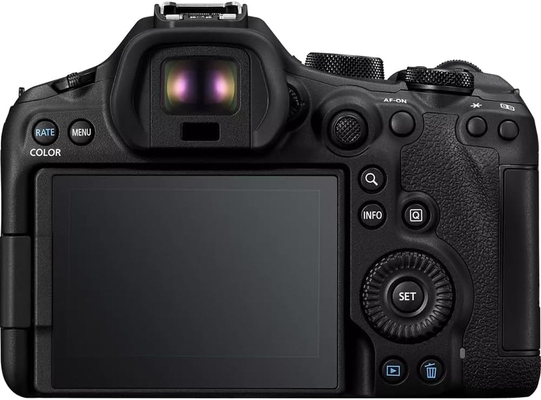 EOS R6 Mark III Full Frame Mirrorless Interchangeable Lens Camera Body 7084C002 32.5MP | 40 FPS | 7K RAW Video | 8.5 Stop IBIS Bundle with Deco Gear Bag + Microphone + Monopod + Accessories Kit