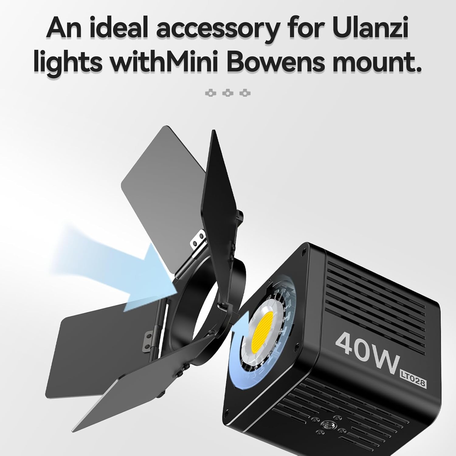 Four-Leaf Light Baffle for Ulanzi LT028 40W COB Light