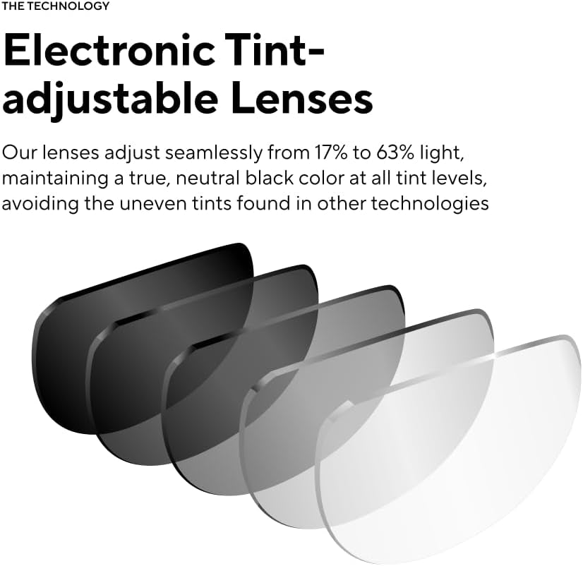 Music Shield Smart Audio Sunglasses – Matte Black Frame, Fire Lenses | Open-Ear Bluetooth Glasses for Men & Women with Electronic Tint Control, Sweat Proof, Sports Eyewear, 100% UV Protection