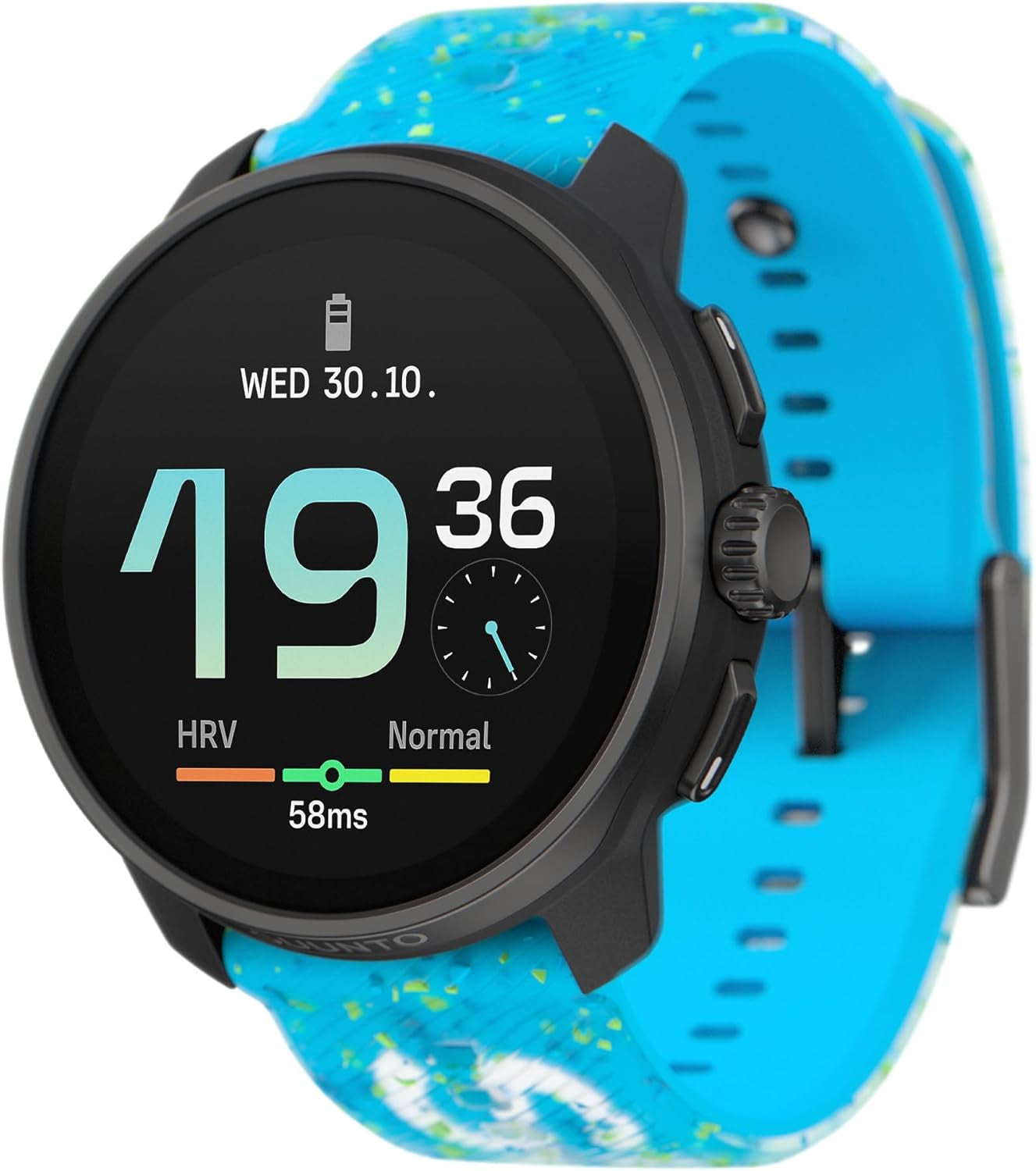 Race S GPS Sports Watch, 1.32" AMOLED Touchscreen W/Crown, 13 Days Battery Life, Training & Sleep Health Tracking, Dual-Gnss, 32GB Global Offline Maps, Lightweight for Running, All Black