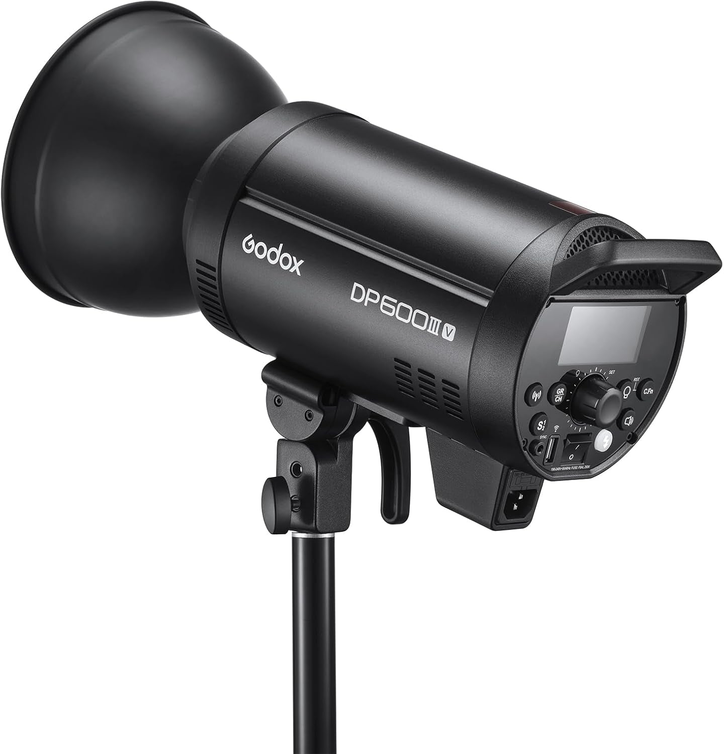 DP600III-V DP600IIIV 600Ws Studio Flash Light - Bowens Mount Photography Lighting with Built-In 2.4G Wireless X System & 30W Modeling Lamp for Photographic Studio Portrait Shooting