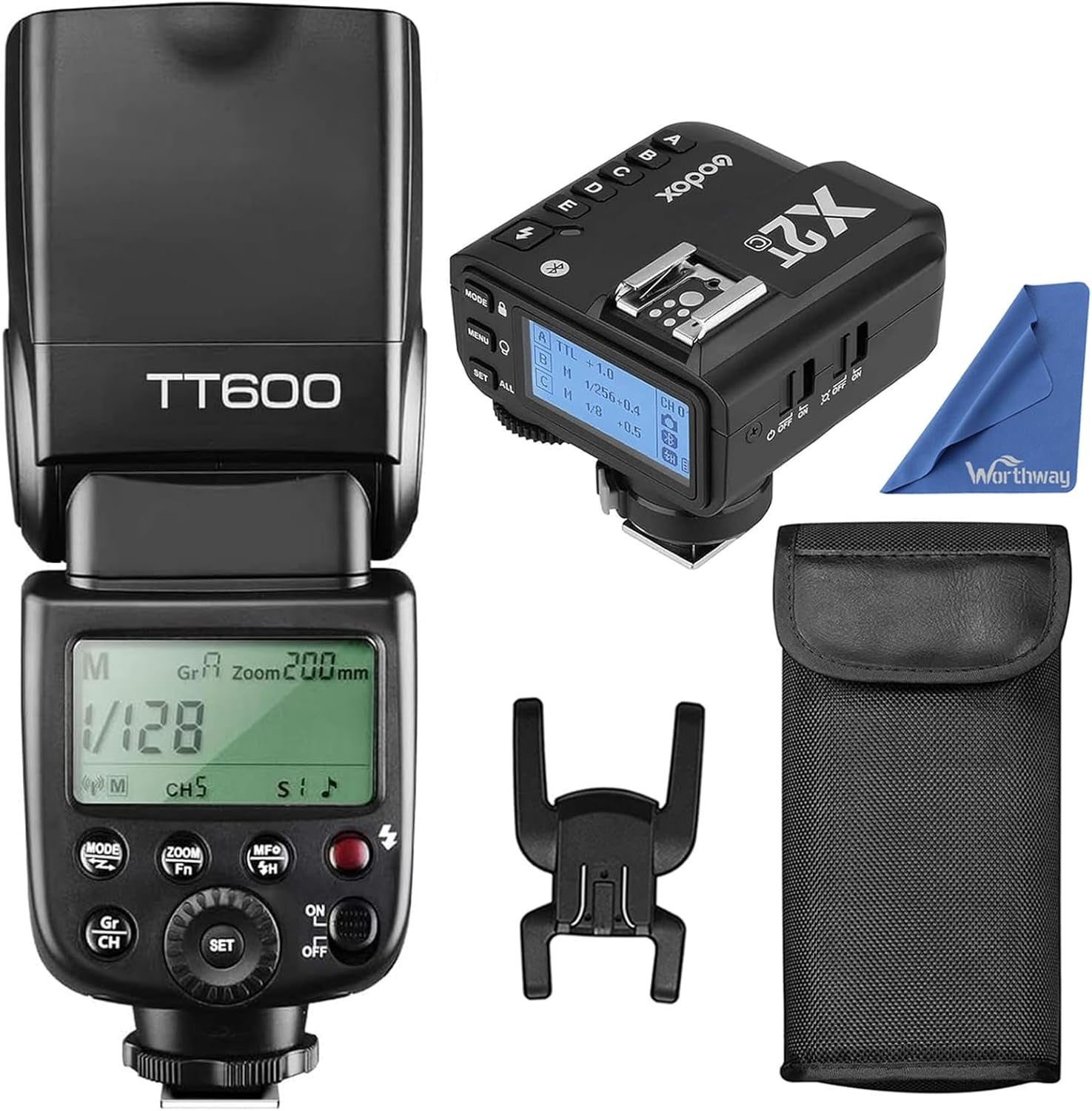 TT600 Camera Flash Speedlite with X2T-C Remote Trigger Transmitter Compatible with Canon Camera