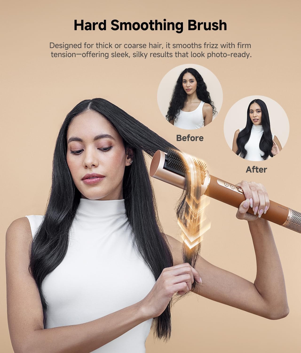 Airstyle Pro 7-In-1 Hair Styler & High Speed Dryer | Snap-On Attachments for Curling, Smoothing, Volumizing | Fast Drying, Frizz Control, Cool Shot | Luxury Leather Package, 120V Voltage