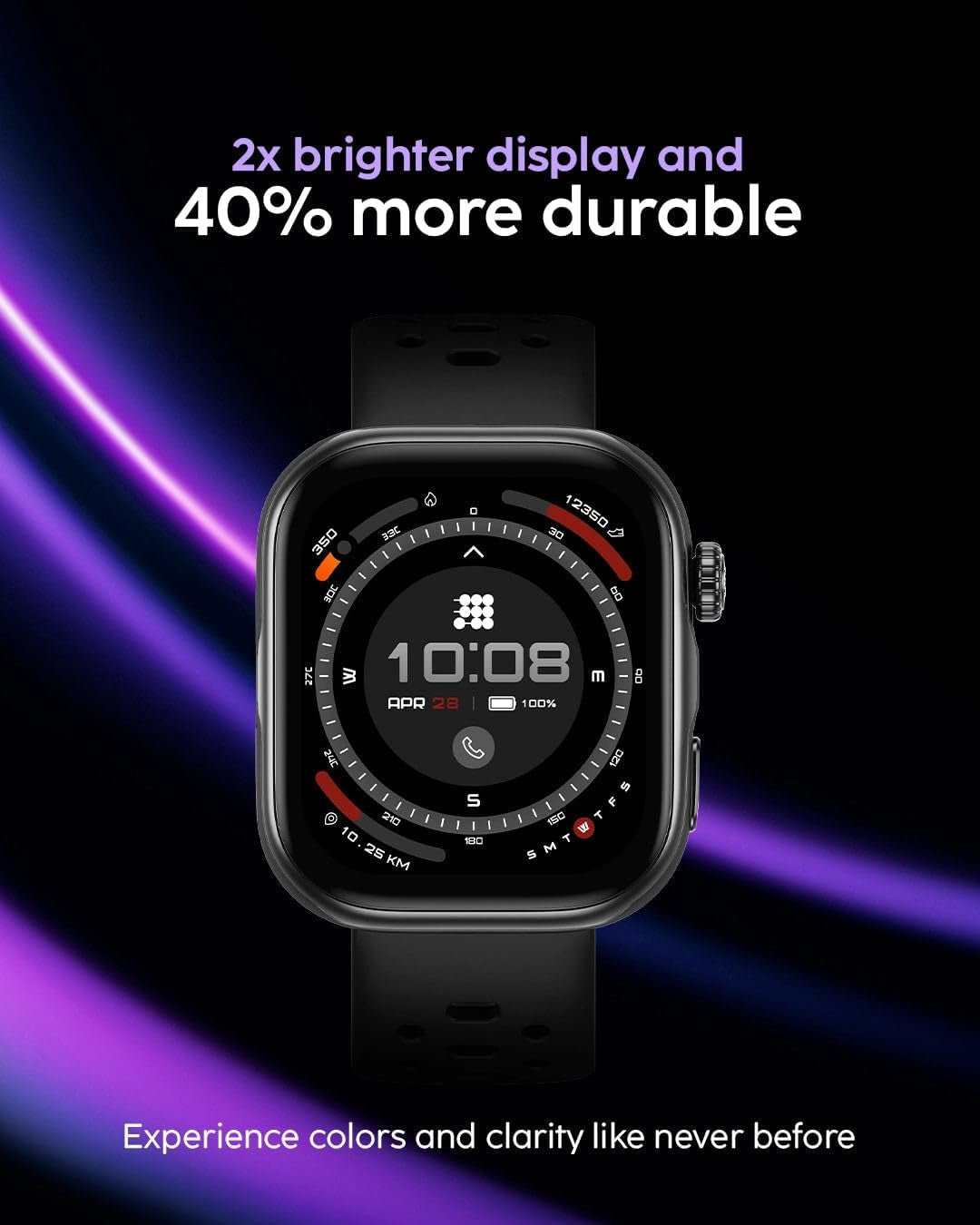 Cubitt VIVA Pro 2 Smartwatch, 1.85” AMOLED HD, Built-In GPS, Offline Maps, Barometer, Compass, VITA AI, AI Coach, Readiness & Sleep Scores, 100+ Sports Modes, 5ATM, 10-Day Battery