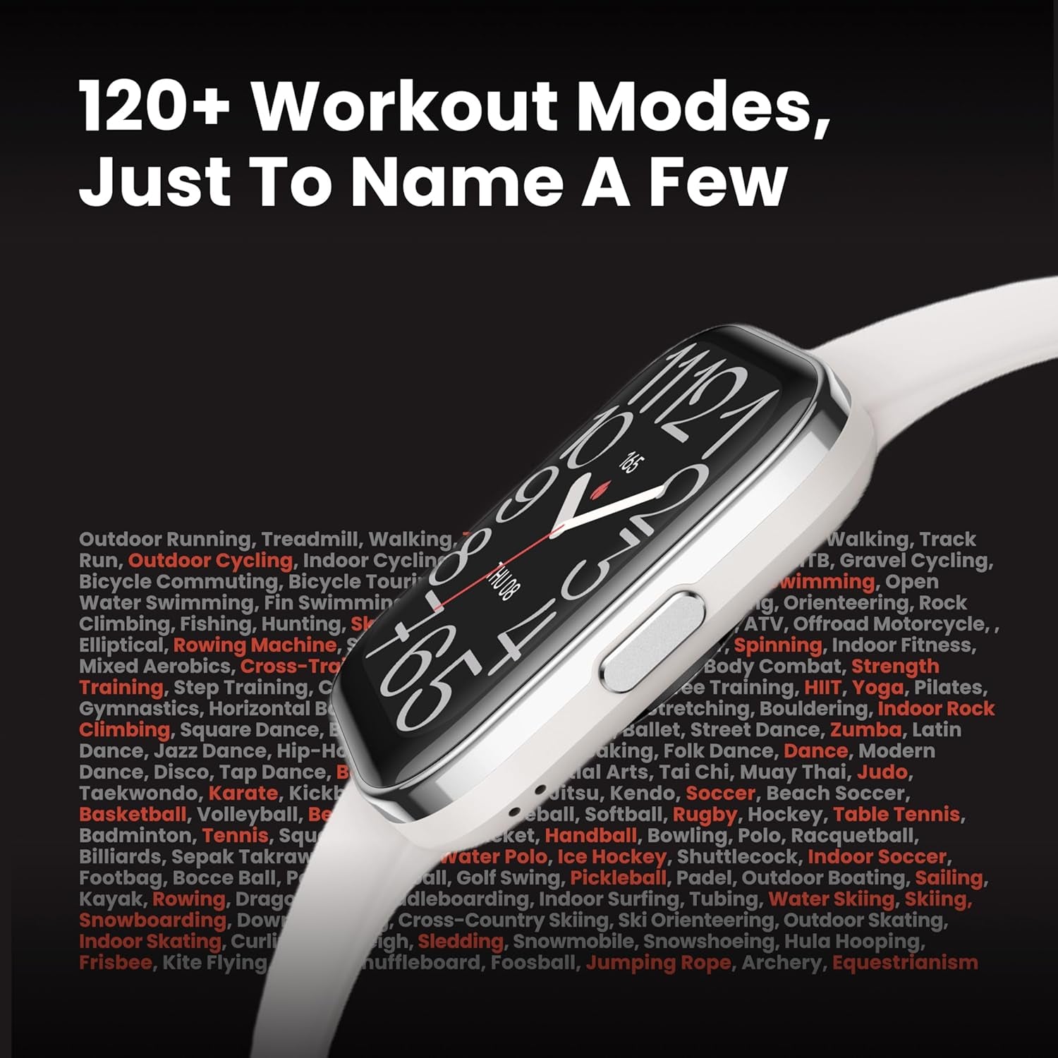 Bip 5 Unity Smart Watch 46Mm, 11-Day Battery, Fitness Activity Tracker with 120+ Sports Modes, Heart Rate & Sleep Monitor, Customizable Watch Faces, for Android & Iphone, Pink