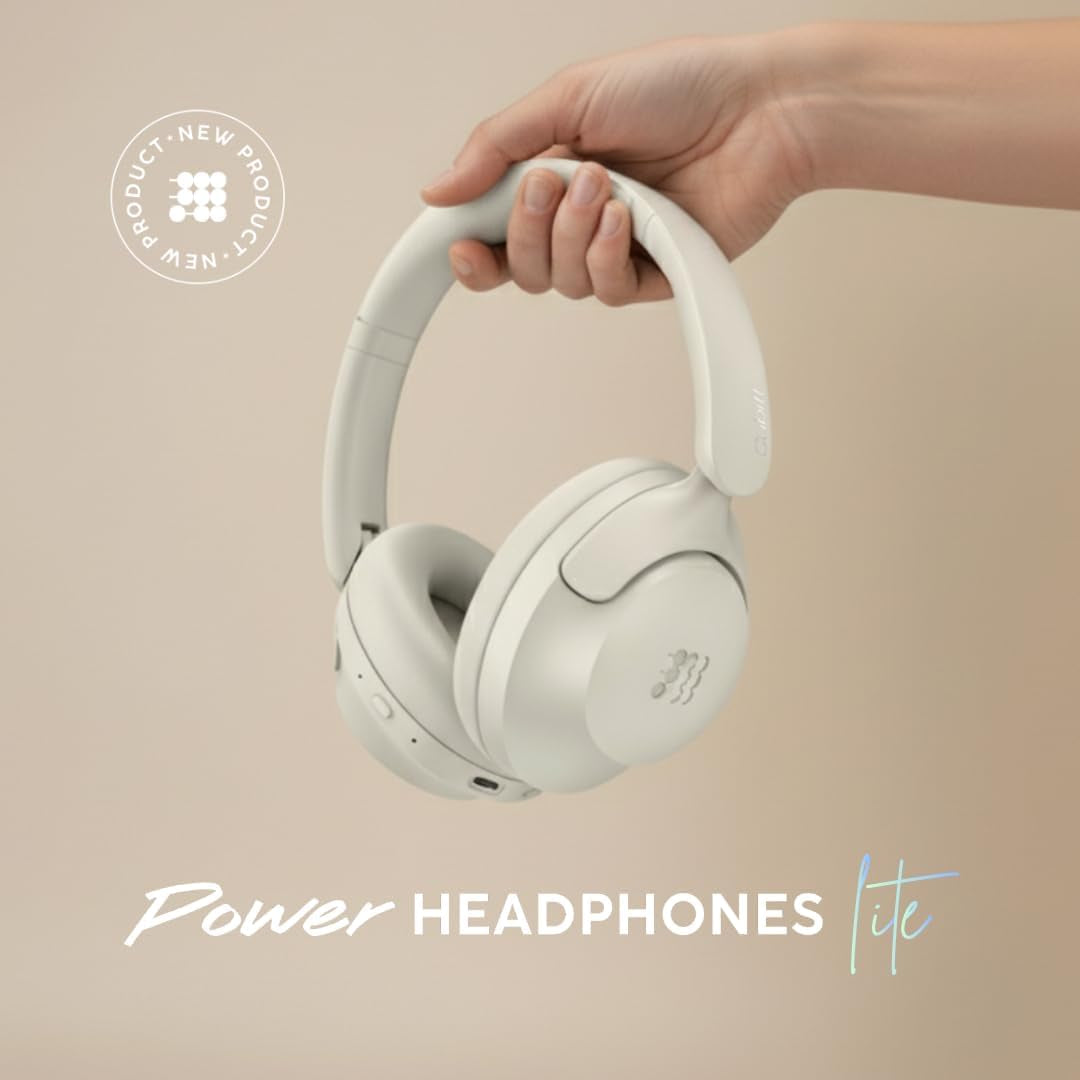 Headphones Lite – Bluetooth 5.4 Over-Ear Wireless Headphones, ANC, 60H, Foldable – Light Sand