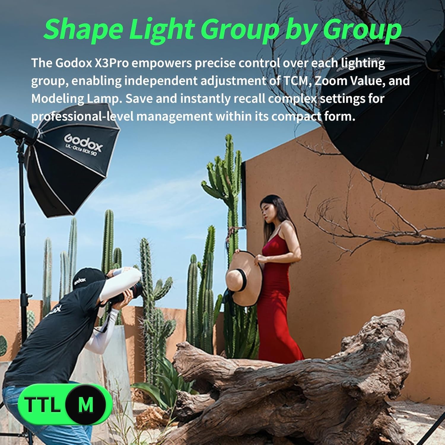 X3 Pro S X3Pros X3Pro-S TTL Wireless Flash Trigger, 2.4Ghz LCD Touchscreen, Bluetooth Integration & App Control, Built-In Lithium Battery, Three Shooting Modes, X3S Upgrade Version(For Sony)